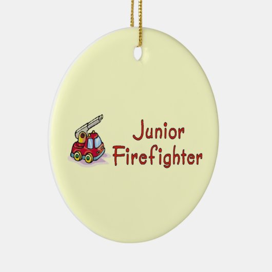 Junior Firefighter Keramisch Ornament (Rechts)