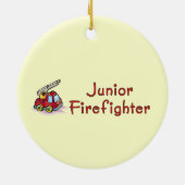 Junior Firefighter Keramisch Ornament (Achterkant)