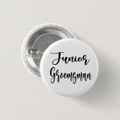 Junior Groomsman knoop Ronde Button 3,2 Cm (Voorkant /achterkant)