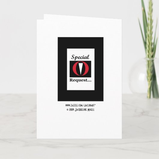 JUNIOR GROOMSMAN Uitnodiging met Tux - Funny (Achterkant)