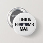 Junior Groomsman Wedding Party Ronde Button 5,7 Cm (Voorkant /achterkant)
