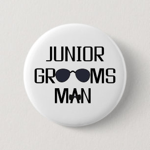 Junior Groomsman Wedding Party Ronde Button 5,7 Cm