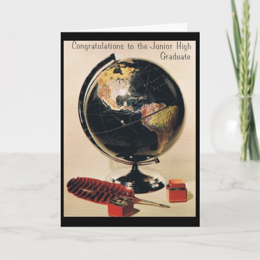 Junior High Afstuderen Kaart (Voorkant)