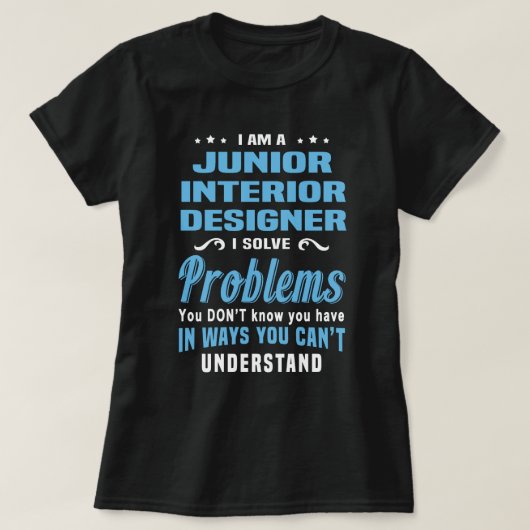 Junior interieurontwerper t-shirt (Design voorkant)