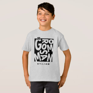 Junior Jr. Bruidsjonker Huwelijksfeest Crew T-shirt