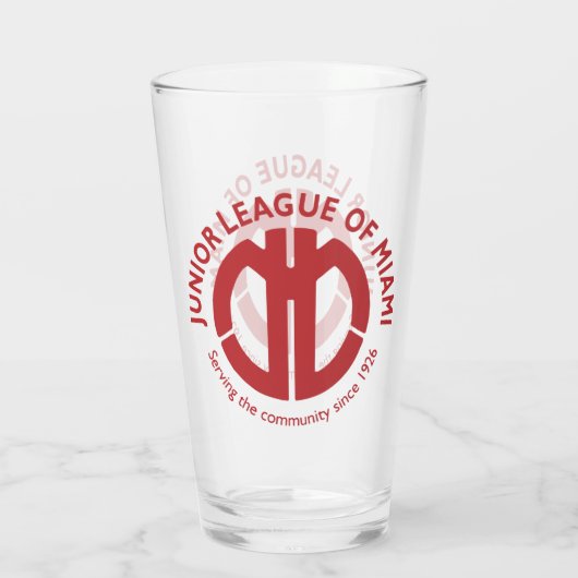Junior League of Miami Glas (Achterkant)