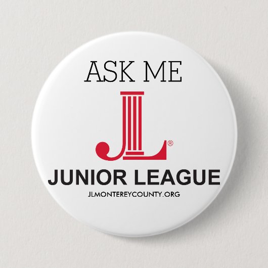 JUNIOR LEAGUE VRAAGT ME BUTTON (Voorkant)