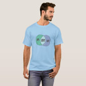 Junior Mints Mama Mints papa Mints venn diagram T-shirt (Voorkant volledig)