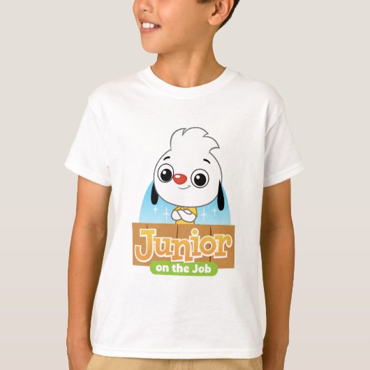 Junior op de baan t-shirt (Voorkant)