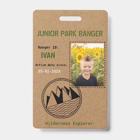 Junior Park Ranger Anniversaire Badge (Face)