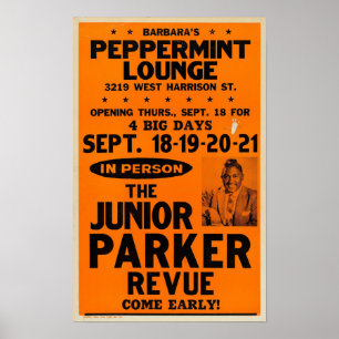 Junior Parker Pepperment Lounge Poster de concert
