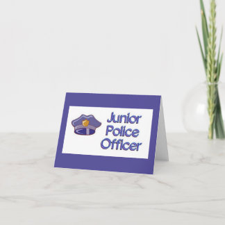 junior politieagent Birthday Invite