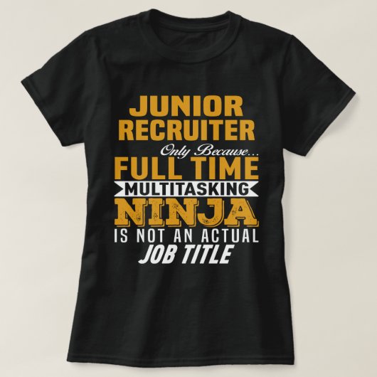 Junior Recruiter T-shirt (Design voorkant)