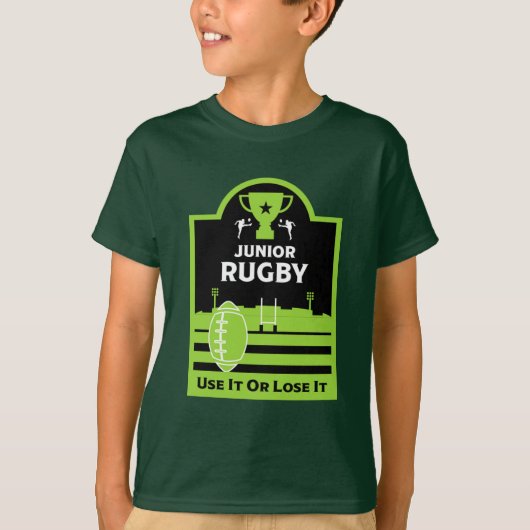 Junior Rugby Players T-Shirt (Voorkant)