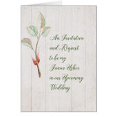 Junior Usher Invitation and Request Faux Wood (Voorkant)