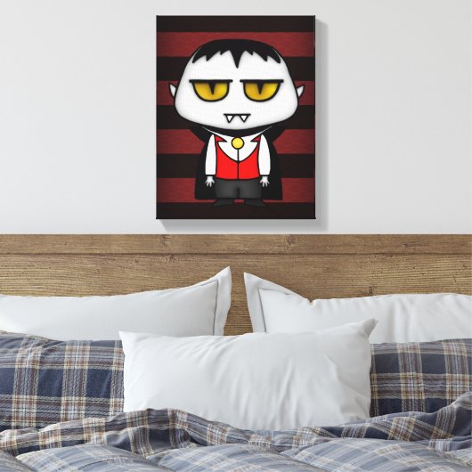 Junior Vampire Canvas Afdruk (Insitu (Slaapkamer))