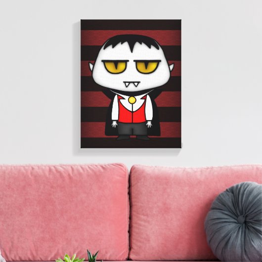 Junior Vampire Canvas Afdruk (Insitu (Woonkamer))