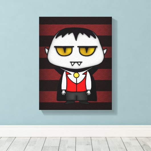 Junior Vampire Canvas Afdruk (Insitu (Houten vloer))
