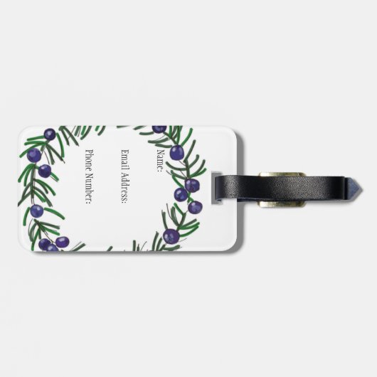 Juniper Bag Label Bagagelabel (Achterkant horizontaal)