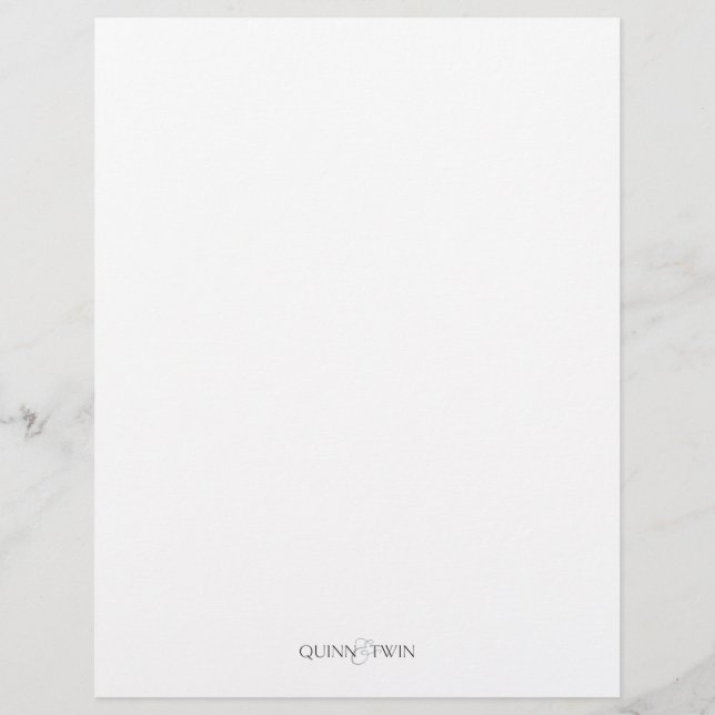 Juniper Family Name Script Briefhoofd (Achterkant)