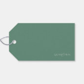 Juniper Family Name Script Cadeaulabel (Achterkant Horizontaal)