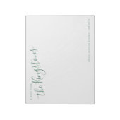 Juniper Family Name Script Notitieblok (Gedraaid)