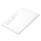 Juniper Family Name Script Notitieblok (Schuin)