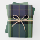 Juniper & Mint Wrapping Paper Flat Sheet Set of 3 (In situ)