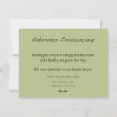 Juniper paycaping carte de vacances affaires (Dos)