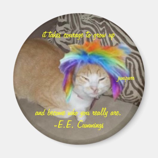 junipurr moed sleutelhanger magneet (Voorkant)