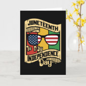 Junitetiende dag kaart (Gele Bloem)