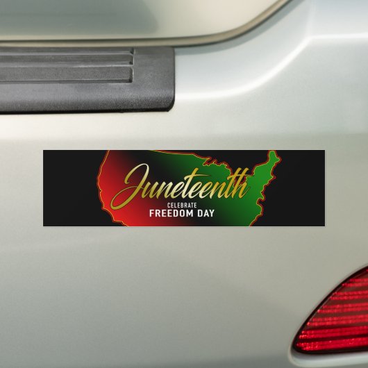 Junittiende dag van de vrijheid bumpersticker (Op auto)