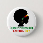 Junittiende dag van de vrijheid ronde button 5,7 cm (Voorkant)