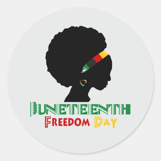Junittiende dag van de vrijheid ronde sticker (Voorkant)
