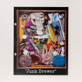 Junk Drawer Chaos Vintage Flat Lay Illustration Legpuzzel