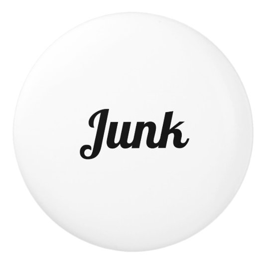 Junk Drawer Keramische Knop (Voorkant)