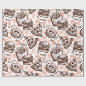 Junk Food Cadeaupapier (Vlak)