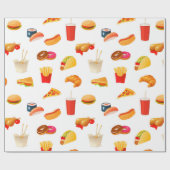 Junk Food Cadeaupapier (Vlak)