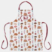 Junk Food Pattern | Dessert en Sweets Schort (Voorkant)