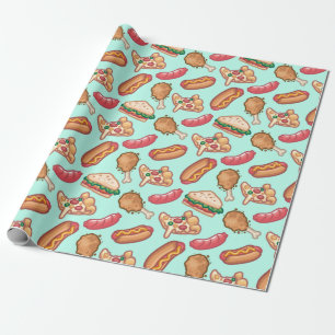 Junk Food Wrapping Paper Cadeaupapier