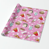 Junk Food Wrapping Paper Cadeaupapier (Uitgerold)