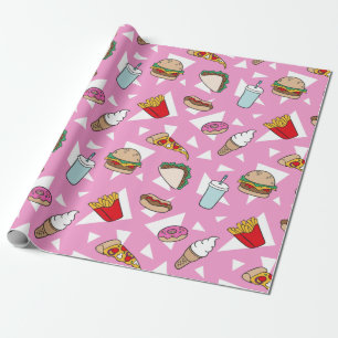 Junk Food Wrapping Paper Cadeaupapier