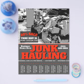 JUNK HAULT GARBAGE REMOVAL Promo Tearsheet Flyer (Enkel)