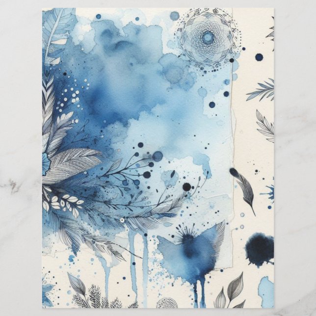 Junk journal ephemera  plakboek papier (Voorkant)