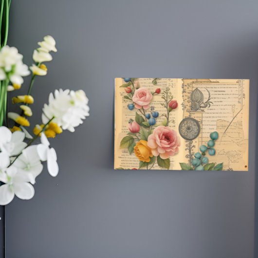 Junk Journal Floral Post haar Post-it® Notes