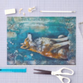 Junk Journal Wolf Tissuepapier (Craft)