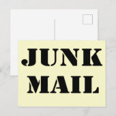 Junk Mail, Post en Wenskaart Briefkaart (Voorkant / Achterkant)