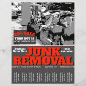 JUNK REMOVAL.GARBAGE HAULT Promo Tearsheet 2 Flyer (Voorkant)