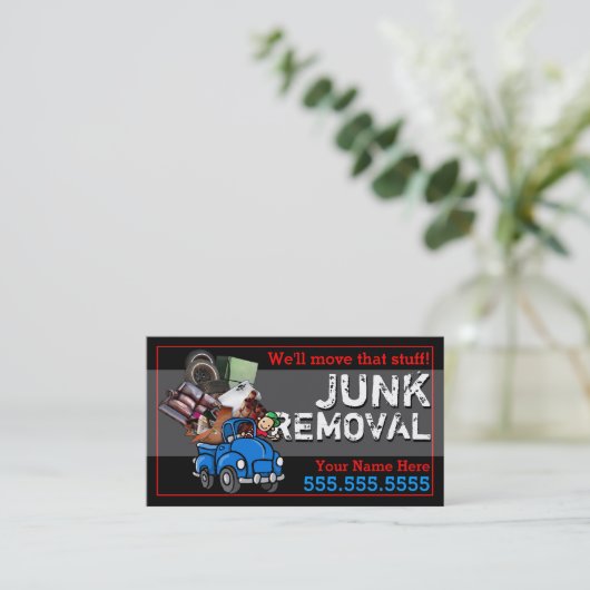 Junk Removal.Hauling.Got Junk. tekst Visitekaartje (Staand voorkant)