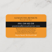 Junk Removal & Hauling Visitekaartje (Achterkant)